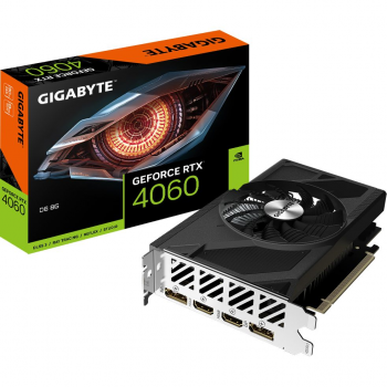 Відеокарта GIGABYTE GeForce RTX 4060 8GB GDDR6 D6 (GV-N4060D6-8GD) | Фото 1