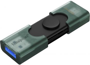 Накопичувач KINGSTON 128GB USB 3.2 Type-A + Type-C DT DuoG2 (DTDEG2/128GB) Купить USB флеш память Накопичувач KINGSTON 128GB USB 3.2 Type-A + Type-C DT DuoG2 (DTDEG2/128GB) | Фото 4