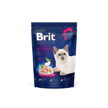 Сухий корм для стерилізованих котів Brit Premium by Nature Cat Sterilised з куркою 0,8 кг(8595602553075) | Фото 1