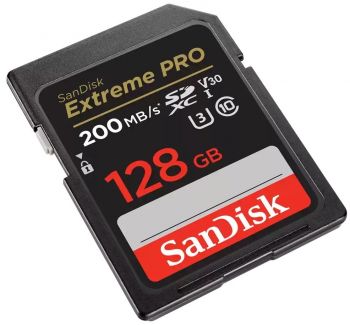 Карта пам'яті SANDISK SD 128GB C10 UHS-I U3 R200/W140MB/s Extreme Pro V30 (SDSDXXD-128G-GN4IN) | Фото 2