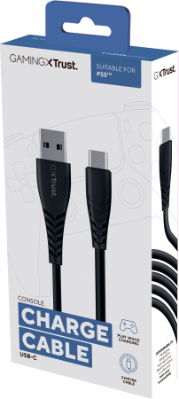 Кабель TRUST USB-A - Type-C GXT 226 for PS5 3m, Black (24168_TRUST) | Фото 5