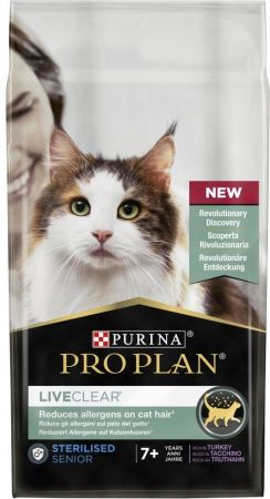 Сухий корм для кішок старше 7 років Purina Pro Plan LiveClear Sterilised з індичкою, 1.4 кг (7613287232731) | Фото 4