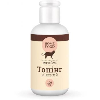 М'ясний топінг для котів HOME FOOD 100г (4820235024001) | Фото 1