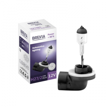 Купить автомобильную лампу Лампа Brevia галогенова H27/2 12V 27W PGJ13 Power +30% CP (12272PC) | Фото 1
