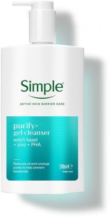 Гель для вмивання Simple активний догляд 240 мл (8720181705885) | Фото 2