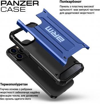 Чохол ArmorStandart Panzer для APPLE iPhone 13 Pro Dark Blue (ARM70820) Чохол ArmorStandart Panzer для APPLE iPhone 13 Pro Dark Blue (ARM70820) | Фото 4