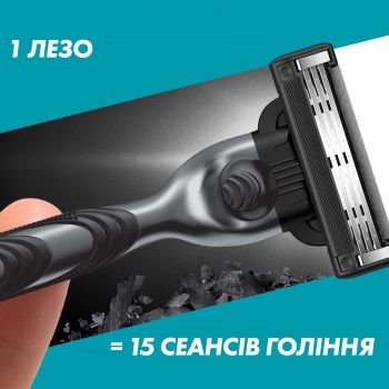 Зміні картриджі GILLETTE Mach 3 Charcoal 8 шт (8700216085472) | Фото 4