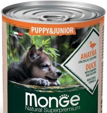 Вологий корм для цуценят Monge Dog Wet Be Wild Puppy & Junior качка, гарбуз та цукіні, 400 г (8009470012607) Вологий корм для цуценят Monge Dog Wet Be Wild Puppy & Junior качка, гарбуз та цукіні, 400 г (8009470012607) | Фото 3