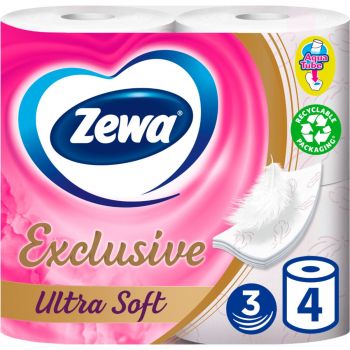 Папір туалетний ZEWA Exclusive ultra soft 4 шт (7322541188546) | Фото 1