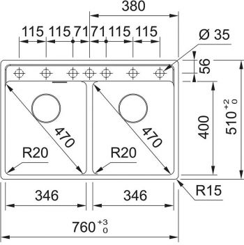 Мийка кухонна FRANKE Maris MRG 620 TL, сірий камінь (114.0720.011) Мийка кухонна FRANKE Maris MRG 620 TL, сірий камінь (114.0720.011) | Фото 2