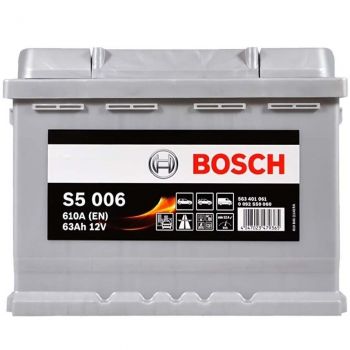 Автомобільний акумулятор Bosch 63Ah-12v (S5006), L+, EN610 (5237808872) | Фото 1
