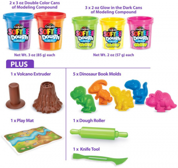 Тісто для ліплення Cra-Z-Art Динозаври з формами, набір 14од (66603CRA) Тісто для ліплення Cra-Z-Art Динозаври з формами, набір 14од (66603CRA) | Фото 8