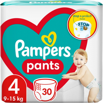 Підгузки-трусики Pampers Pants Maxi розмір 4 9-15кг 30шт (8006540069684) | Фото 10