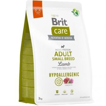 Сухий корм Brit Care Hypoallergenic для дорослих собак дрібних порід ягня 3 кг (8595602566143) | Фото 1
