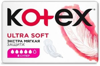 Kotex Ultra Soft Super 8 (N) (5029053542683) Kotex Ultra Soft Super 8 (N) (5029053542683) | Фото 1