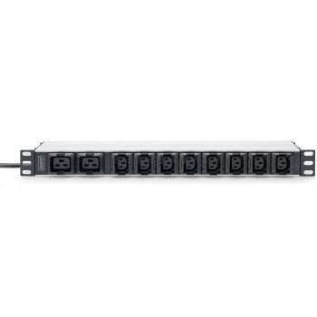 Блок розеток DIGITUS 1U, 8xC13, 2xC19, 16A, 250V, вилка C20 (DN-95427) | Фото 1
