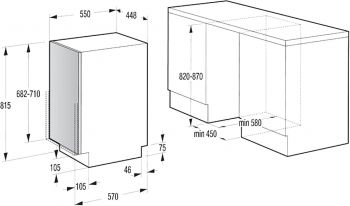 Вбудовувана посудомийна машина HANSA ZIM434.1B | Фото 2