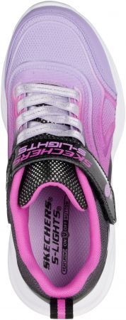 Кросівки підліткові для дівчаток Skechers S-Lights: Sola Glow 303713L BKMT 32 (1 US) рожевий/сірий | Фото 1