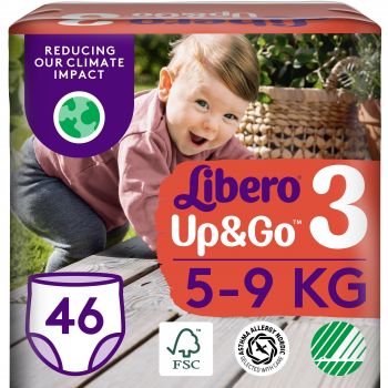 Підгузки-трусики LIBERO Up&Go 3 (5-9 кг), 46 шт (7322541742076) | Фото 1