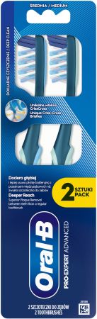 Купить зубную щетку Зубна щітка Oral-B Pro Expert Все в одному 40 середня 2шт (8700216445481) | Фото 1