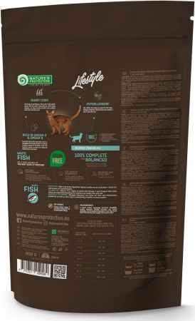 Сухий беззерновий корм для котів Nature's Protection Lifestyle Adult з білою рибою 400 г (NPLS45958) | Фото 1