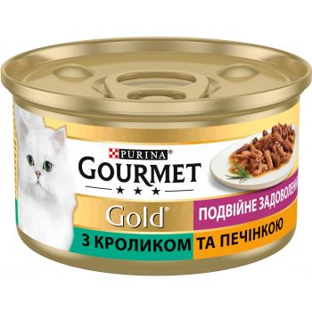 Gourmet Gold з кроликом та печінкою 85 г (7613031381081) | Фото 1