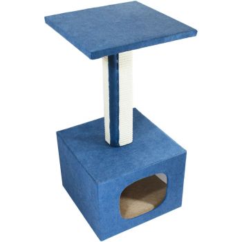 Дряпка-будинок Lucky Pet Грот синій 33х33х67 см (4820268555717) | Фото 2