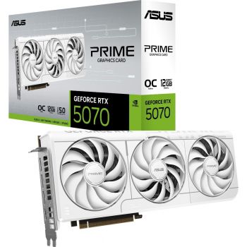Відеокарта ASUS GeForce RTX 5070 12GB GDDR7 OC PRIME-RTX5070-O12G-WHITE (90YV0M19-M0NA00) | Фото 2