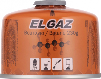EL GAZ ELG-300, бутан 230 г одноразовий, з двошаровим клапаном (104ELG-300) | Фото 1