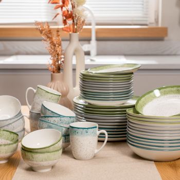 Блюдо овальне ARDESTO Siena 25х13 см, біло-сіра (AR2925SW) | Фото 10