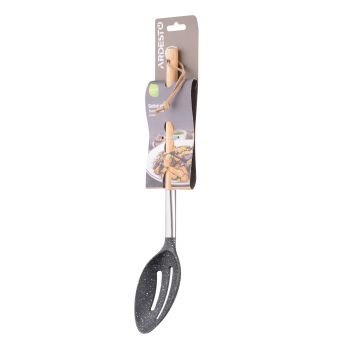 Ложка-шумівка ARDESTO Midori, 34.5см, нейлон, дерево, нержавіюча сталь, чорний (AR1304BP) Ложка-шумівка ARDESTO Midori, 34.5см, нейлон, дерево, нержавіюча сталь, чорний (AR1304BP) | Фото 4