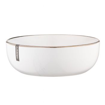 Тарілка супова ARDESTO Marmo, 19 см, біла, кераміка (AR2919MRBW) | Фото 4