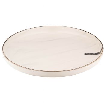 Тарілка обідня ARDESTO Marmo, 27 см, бежева, кераміка (AR2927MRB) | Фото 2