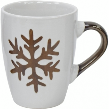 Чашка ARDESTO Snowflake white , 320мл, кераміка  (AR3059ASW) | Фото 1