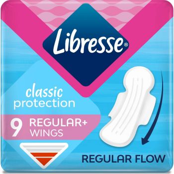 Купить средство женской гигиены Прокладки гігієнічні LIBRESSE Classic Protection Regular 9 шт. (7322541233390) | Фото 1