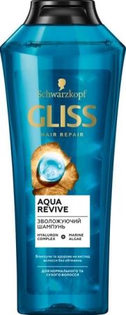 Gliss Aqua revive для зволоження сухого та нормального волосся 400 мл (9000101659214) | Фото 1