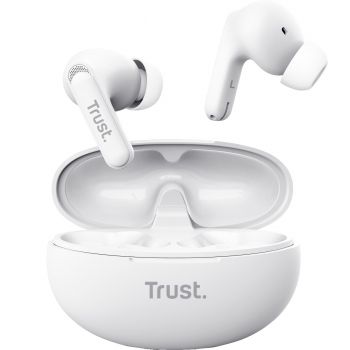 Навушники TWS TRUST Yavi Earbuds BT 5.3 ENC, SBC, Mic White (25172_TRUST) | Фото 1