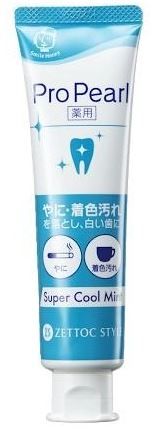 Zettoc Pro Pearl Super Cool Mint Toothpaste зі смаком крижаної м'яти 100 мл (4582118954308) | Фото 1