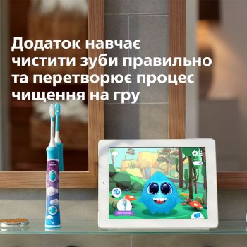 Електрична зубна щітка PHILIPS For Kids Sonicare (HX6322/04) | Фото 6