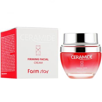 Зміцнювальний крем для обличчя FarmStay Ceramide Firming Facial Cream з керамідами 50 мл (8809480772 Зміцнювальний крем для обличчя FarmStay Ceramide Firming Facial Cream з керамідами 50 мл (8809480772 | Фото 1