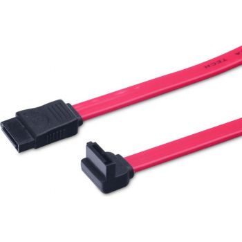 DIGITUS ASSMANN SATA L-type (F/F) угловой, 0.5m, red (AK-400104-005-R) | Фото 1